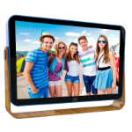 Kodak RWF108 digital photo frame Wood, Blue 25.4 cm (10") Touchscreen Wi-Fi