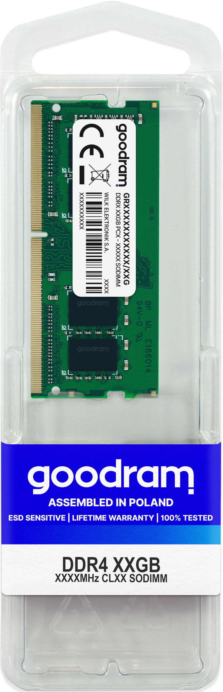 Image of Goodram GR3200S464L22/16G memory module 16 GB 1 x 16 GB DDR4 3200 MHz