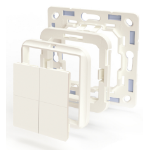 Shelly BLU Wall Switch 4 light switch Plastic Ivory