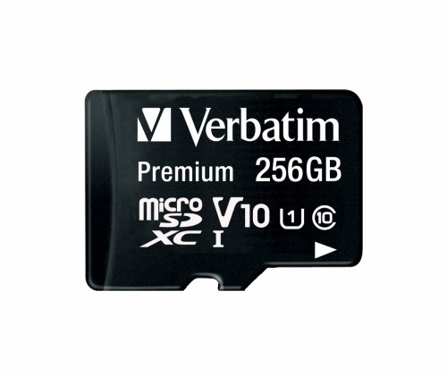 Verbatim Premium U1 memory card 256 GB MicroSDXC UHS-I Class 10