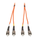 Tripp Lite N302-006 fiber optic cable 78.7" (2 m) ST Orange