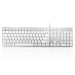 Accuratus 301 Mac keyboard Universal USB QWERTY UK English Silver, White