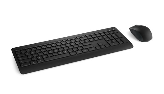 Image of Microsoft 900 keyboard Mouse included RF Wireless QWERTY UK...
