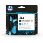 HP 744 Photo Black/Cyan DesignJet Printhead