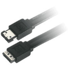 C2G Serial ATA to External Serial ATA Cable 1m SATA cable 39.4" (1 m) eSATA Black