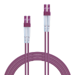 Lindy 46340 Glasvezel kabel 1 m LC OM4 Violet