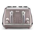 De’Longhi Icona Metallics 6 4 slice(s) 1800 W Pink
