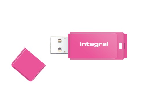 Integral 64GB USB2.0 DRIVE NEON PINK USB flash drive USB Type-A 2.0