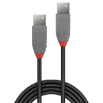 Lindy 36691 USB-kabel USB 2.0 0,5 m USB A Zwart, Grijs