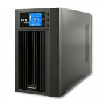 Qoltec 53043 uninterruptible power supply (UPS) Double-conversion (Online) 3 kVA 2400 W 2 AC outlet(s)