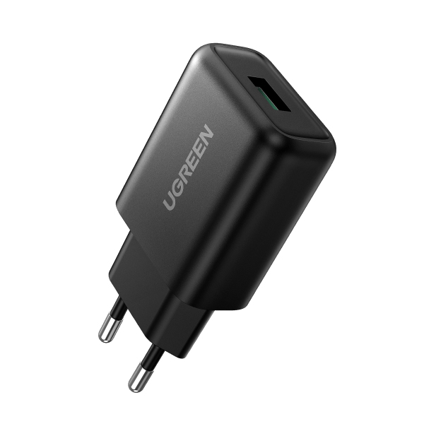 Ugreen 70273 mobile device charger Smartphone Black USB Fast charging