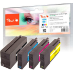 Peach PI300-701 inktcartridge 4 stuk(s) Compatibel Zwart, Cyaan, Magenta, Geel