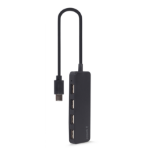 Gembird UHB-CM-U2P4-01 interface hub USB 2.0 Type-C Zwart