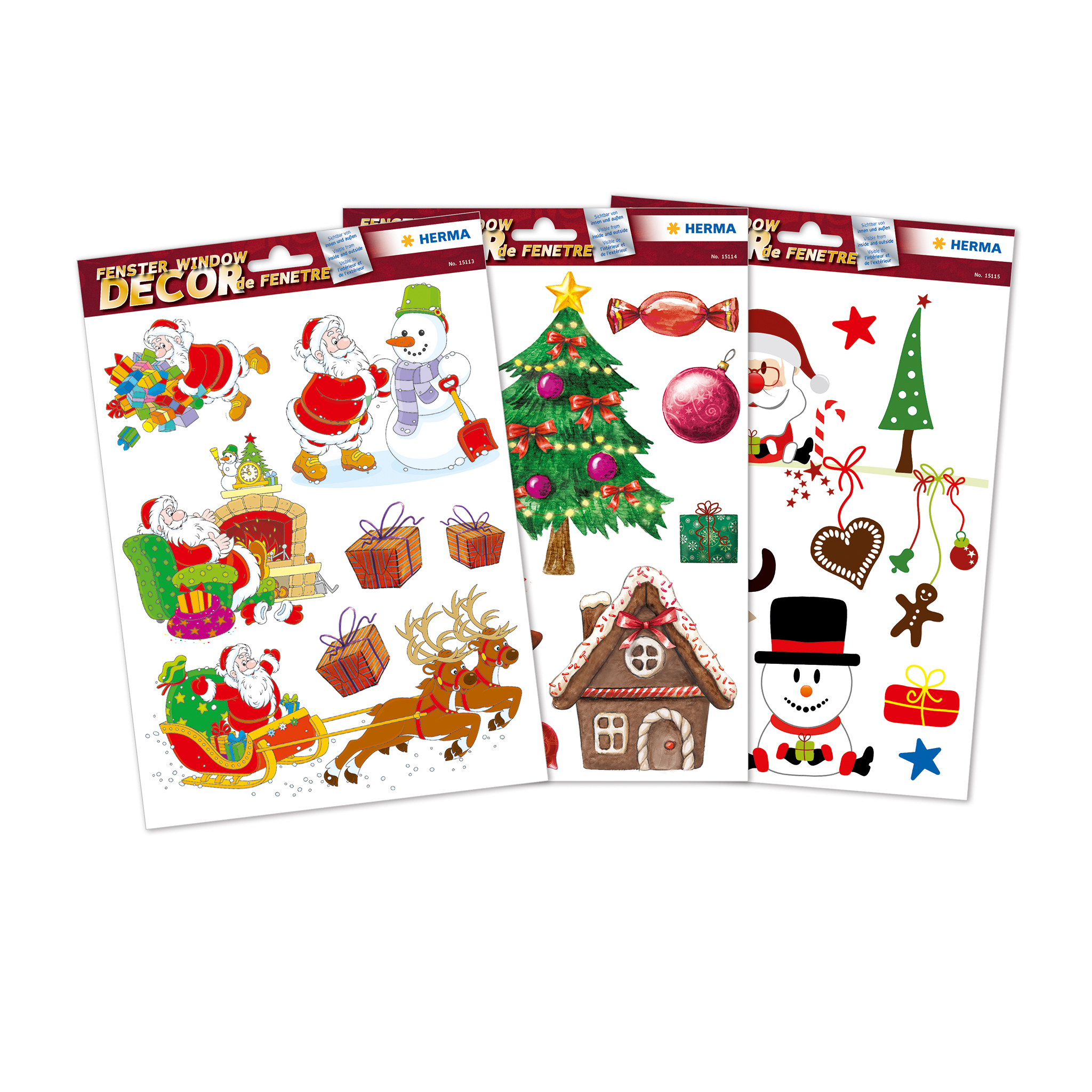 Image of Herma 15548 - Multicolour - Removable - Window - Christmas -...