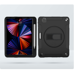 CTA Digital Protective Case with Built-in 360° Rotatable Grip 11" Shell case Black