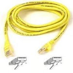 Belkin Cat.5E Patch Cable - 7ft - 1 x RJ-45, 1 x RJ-45 networking cable Yellow 83.9" (2.13 m)