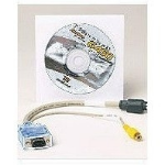 Matrox CAB-HD15-TVF video cable adapter 0.3 m VGA (D-Sub) 1x S-Video / 1x Composite Black
