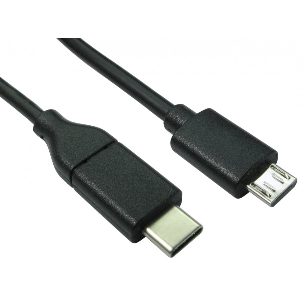 Photos - Cable (video, audio, USB) Cables Direct USB3C-862 USB cable 2 m USB 2.0 USB C Micro-USB B Black 