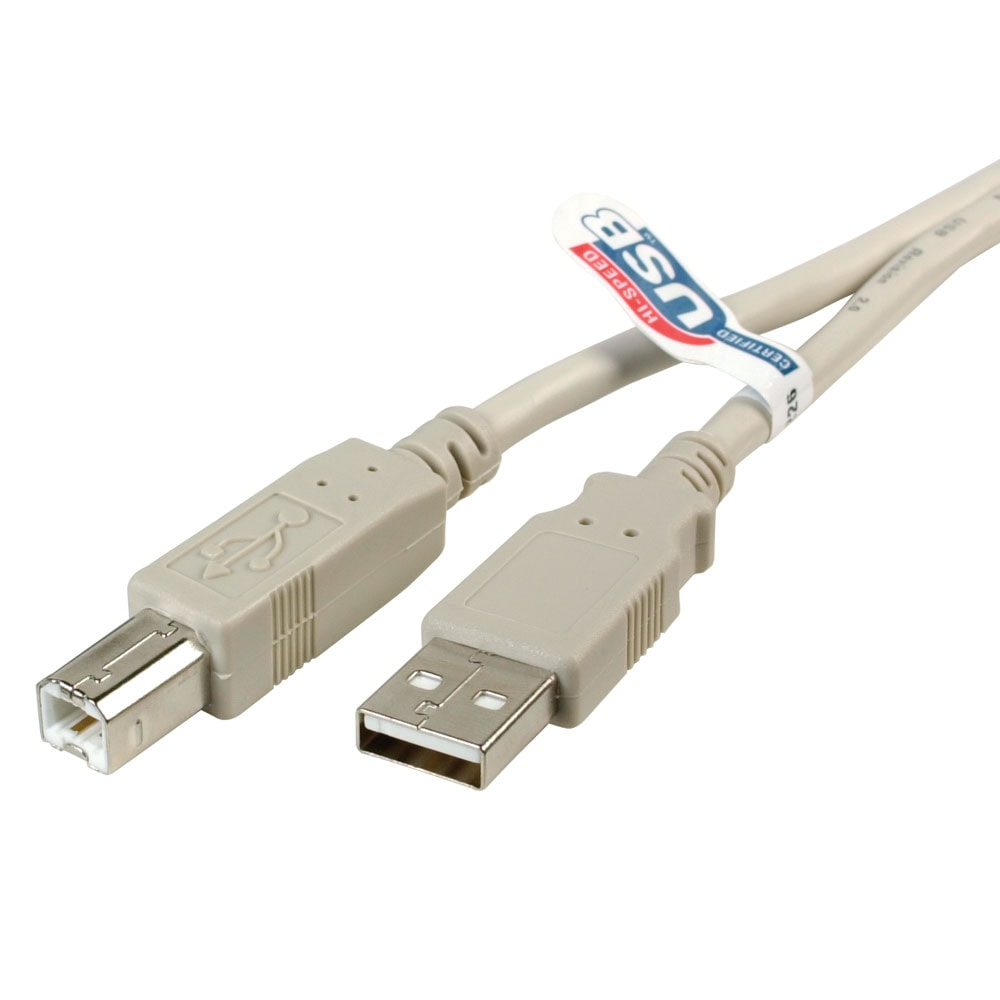 Videk USB 2.0 Certified High Speed A to B Cable 3Mtr