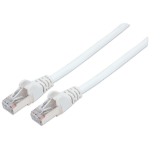 Intellinet Network Patch Cable, Cat6, 3m, White, Copper, S/FTP, LSOH / LSZH, PVC, RJ45, Gold Plated Contacts, Snagless, Booted, Lifetime Warranty, Polybag