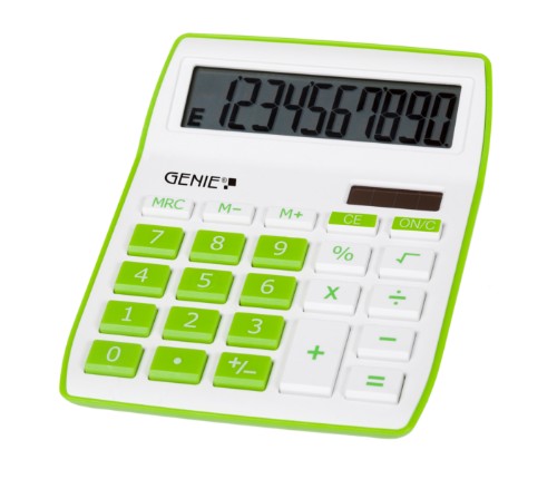 Genie 840 G calculator Desktop Display Green, White