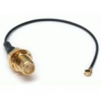 ALLNET 0.1m, U.FL/R-SMA coaxial cable Black