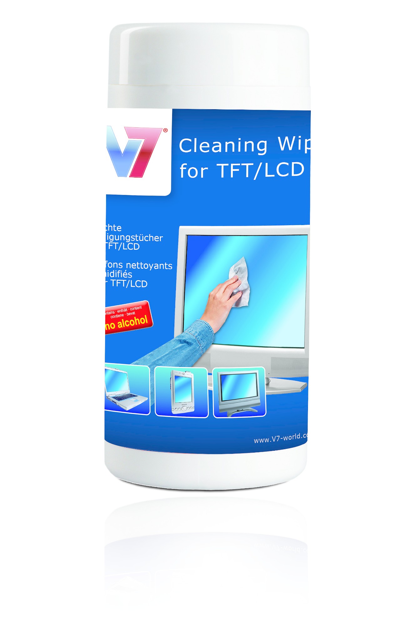 V7 Cleaning Wipes for TFT / LCD