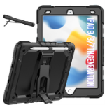 JLC iPad 10.2 (9th, 8th and 7th Gen) 2021, 2020 & 2019 Temple NO Screen - Black