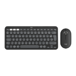 Logitech 920-012209 toetsenbord Inclusief muis Universeel RF-draadloos + Bluetooth AZERTY Frans Grafiet