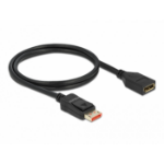 DeLOCK DisplayPort extension cable 8K 60 Hz 1 m