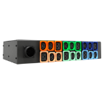 Vertiv U1071L power distribution unit (PDU) 18 AC outlet(s) 2U Black