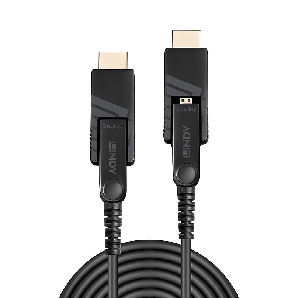 Lindy 100m Fibre Optic Hybrid Micro-HDMI 18G Cable