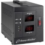 PowerWalker AVR 1500/SIV voltage regulator 2 AC outlet(s) 230 V Black