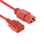 ACT Netsnoer C14 - C21 IEC60320 rood 3 m
