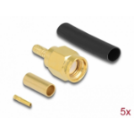 DeLOCK RP-SMA plug for crimping RG-174 / RG-316 with matching shrink tube