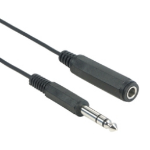 Schwaiger KHA4076 533 audio kabel 5 m 6.35mm Zwart