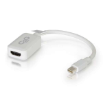 C2G 54314 video cable adapter 7.87" (0.2 m) Mini DisplayPort HDMI White