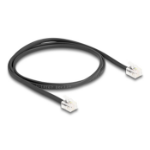 DeLOCK 88301 telefoonkabel 1 m Zwart
