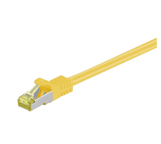 Image of Microconnect 0.25m Cat7 S/FTP networking cable Yellow S/FTP (S-STP)