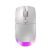 CHERRY Xtrfy M50 - Mouse - ergonomic - optical - 5 buttons - wireless, wired - 2.4 GHz, Bluetooth 5.2 - USB wireless receiver - white