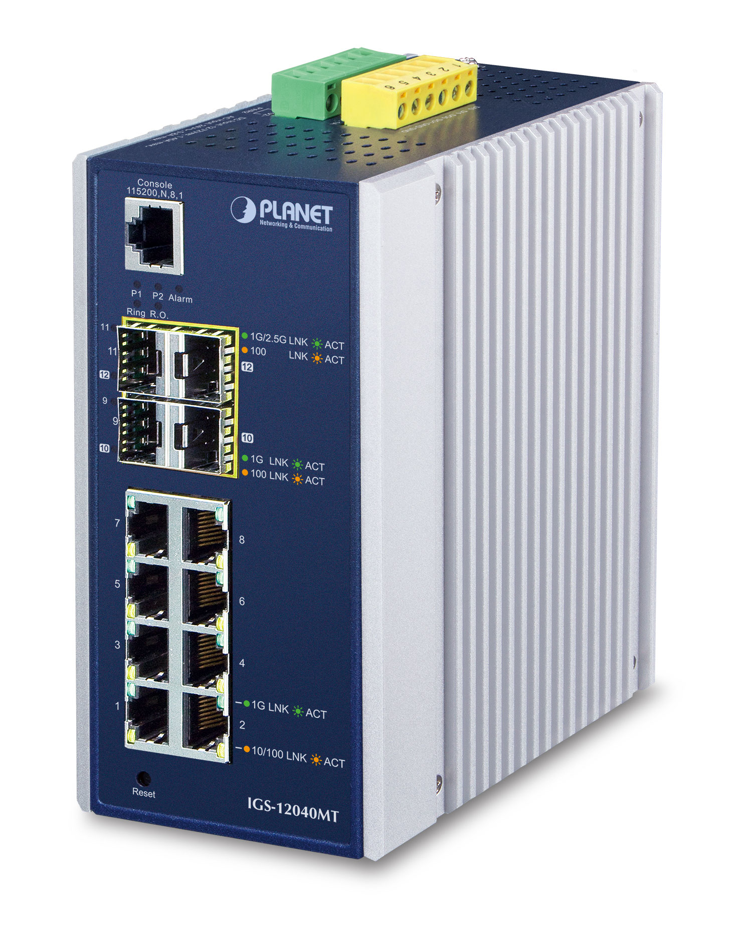 Image of PLANET IGS-12040MT network switch Managed L2+ Gigabit Ethernet...