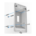 Cambium Networks wall bracket single-gang junction box for XV2-22H (PL-SNWLGNGB-WW)