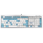 Logickeyboard LKB-TRIO-AJPU-UK keyboard Universal USB QWERTY English Silver