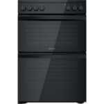 Indesit ID67V9KMB/UK cooker Freestanding cooker Electric Ceramic Black