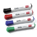 Nobo Glide Whiteboard Pens Bullet Tip 4 Pack