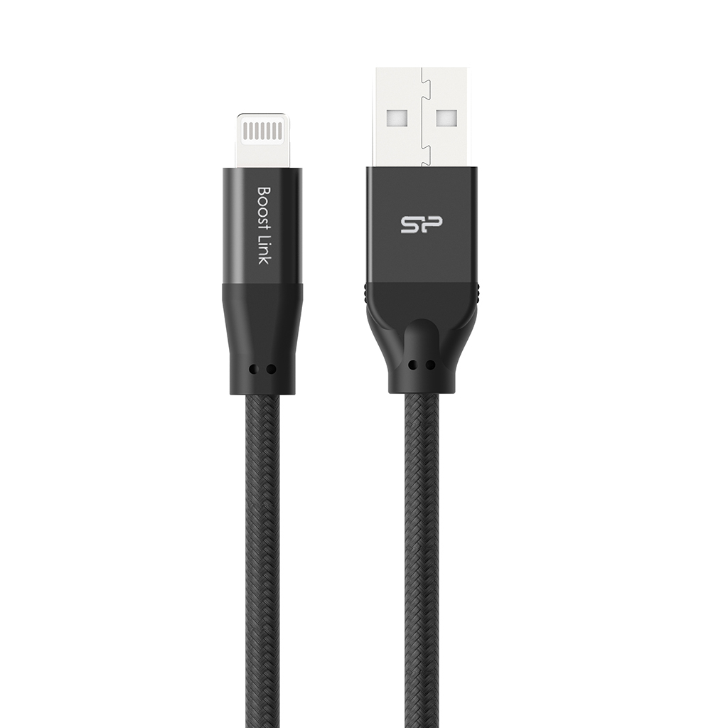 Photos - Cable (video, audio, USB) Silicon Power SP1M0ASYLK35AL1K lightning cable 1 m Black 