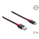 DeLOCK 81543 USB cable USB 2.0 2 m USB A USB C Red, Black