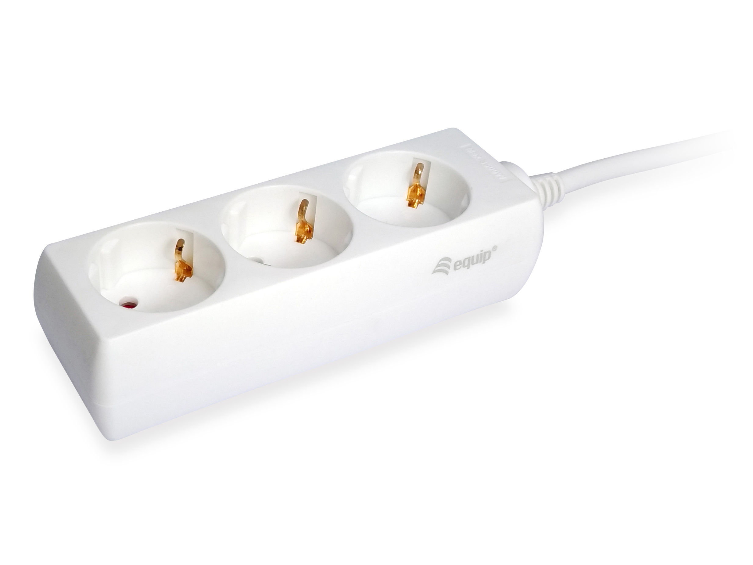 Image of Equip 245550 power extension 1.5 m 3 AC outlet(s) Indoor White