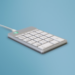 R-Go Tools Numeric keypad R-Go Numpad Break, ergonomic numeric keypad with break software, wired, white