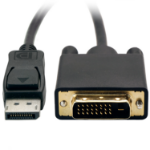 VisionTek DisplayPort, DVI, 1.8 m 70.9" (1.8 m) DVI-D Black